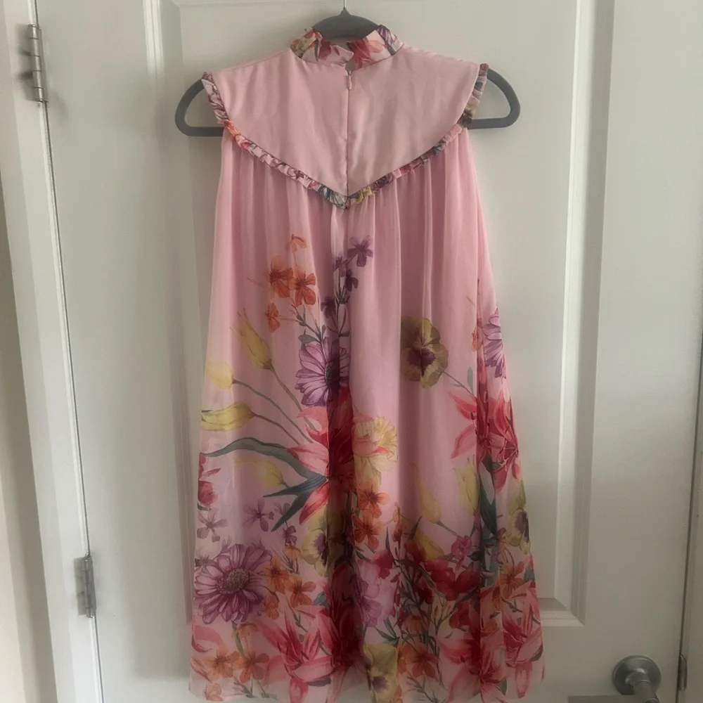 Floral Pink Kids Casual Dress